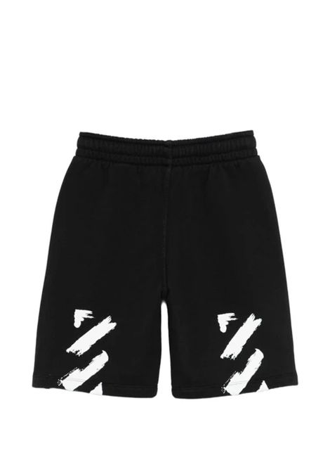 Bermuda con logo OFF WHITE KIDS | OBCI001S26FLE003001